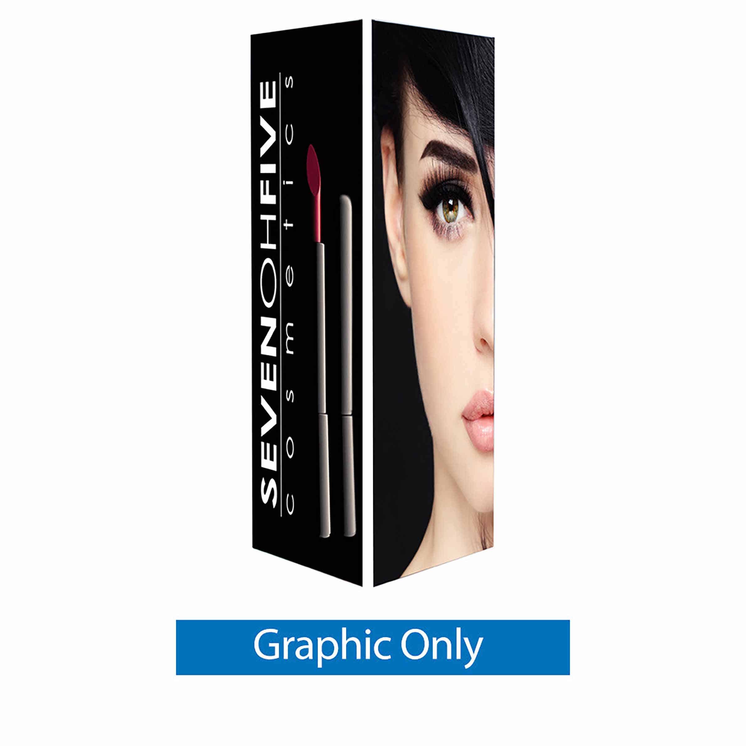 3ft X 8ft SEG (Silicone Edge Graphic) Square Non-Backlit Tower (Graphic Only)