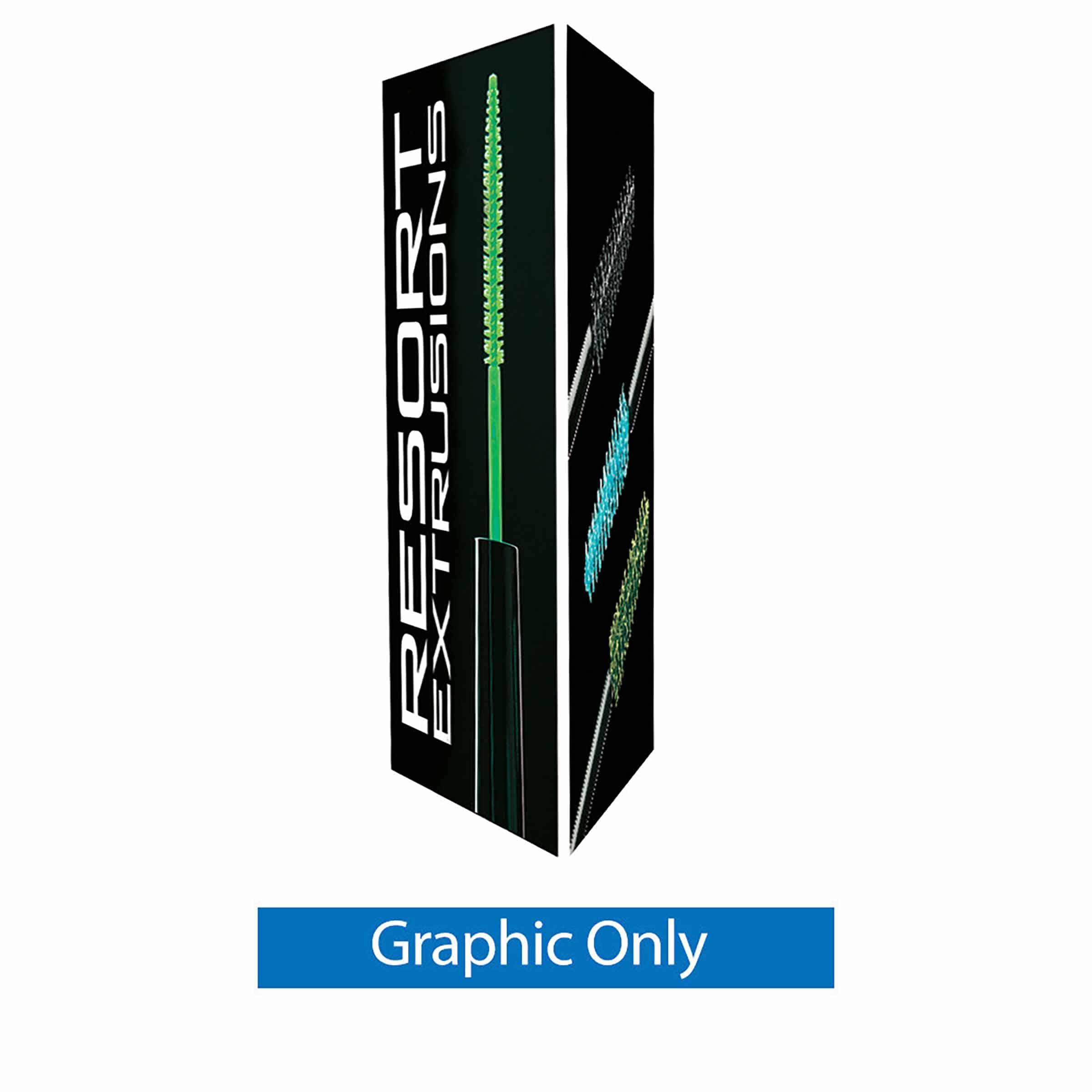 3ft X 8ft SEG (Silicone Edge Graphic) Triangle Non-Backlit Tower (Graphic Only)
