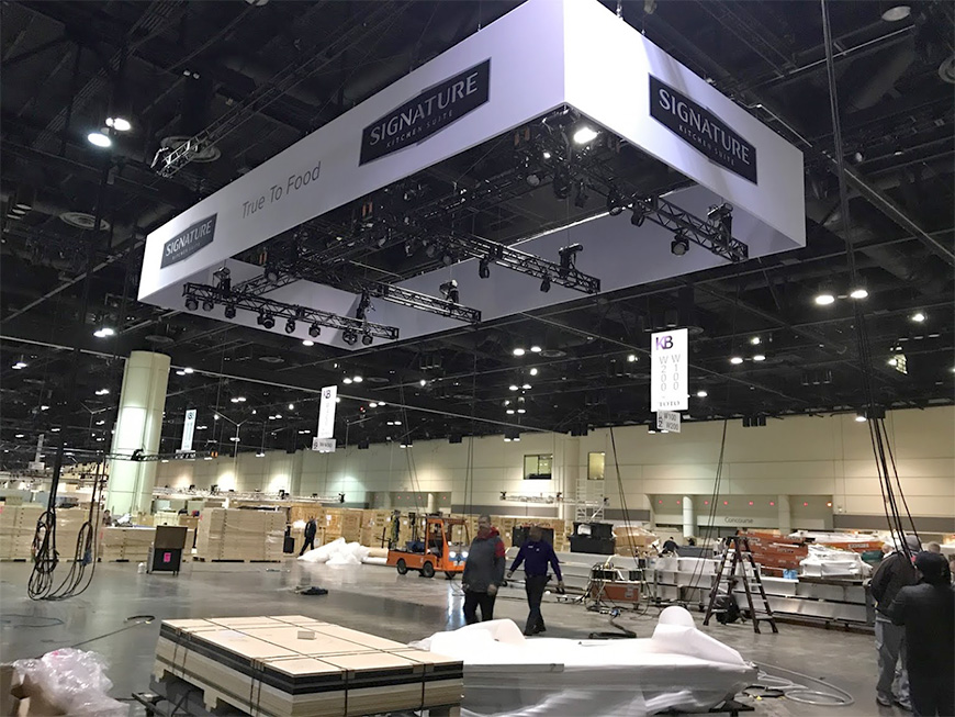 Custom Trade Show Hanging Sign with Truss