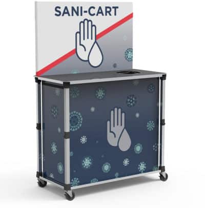 PopUp Sanitation Cart Counter I