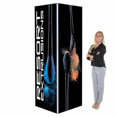 3ft X 8ft SEG (Silicone Edge Graphic) Square Backlit Tower Package