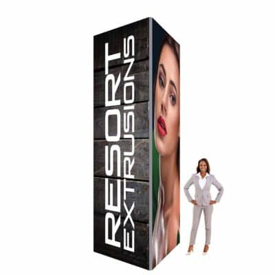 4ft X 14ft SEG (Silicone Edge Graphic) Square Non-Backlit Tower Package