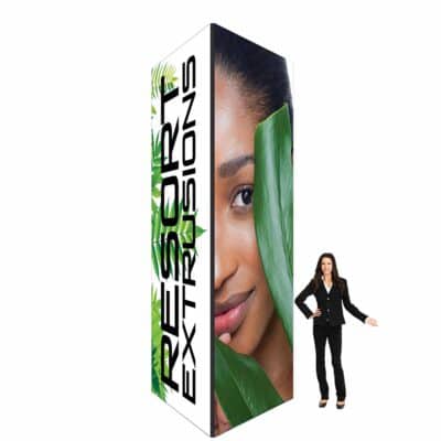 5ft X 14ft SEG (Silicone Edge Graphic) Square Black Frame Non-Backlit Tower Package