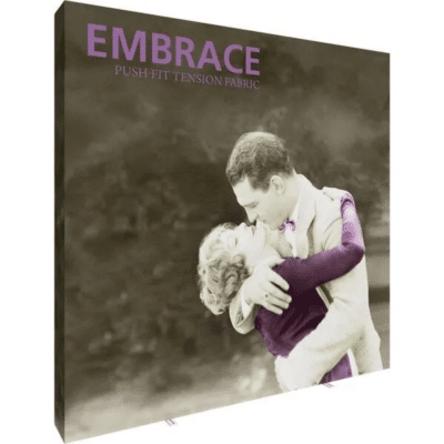 Embrace 10ft Extra Tall Height Push-Fit Tension Fabric Display with Endcap Package