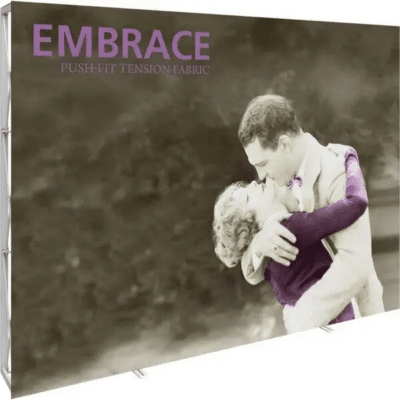 Embrace 10ft Full Height Push-Fit Tension Fabric Display no Endcap Package