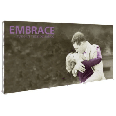 Embrace 15ft Full Height Push-Fit Tension Fabric Display no Endcap Package