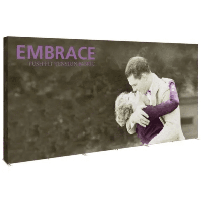 Embrace 15ft Full Height Push-Fit Tension Fabric Display with Endcap Package