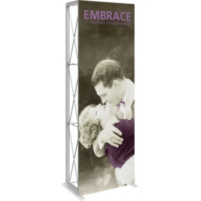 Embrace 2.5ft Full Height Push-Fit Tension Fabric Display no Endcap Package