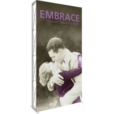 Embrace 5ft Extra Tall Height Push-Fit Tension Fabric Display no Endcap Package