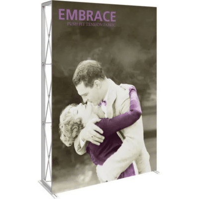 Embrace 5ft Full Height Push-Fit Tension Fabric Display no Endcap Package