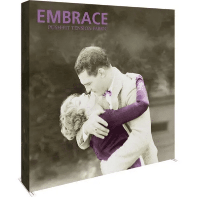 Embrace 7.5ft Full Height Push-Fit Tension Fabric Display with Endcap Package