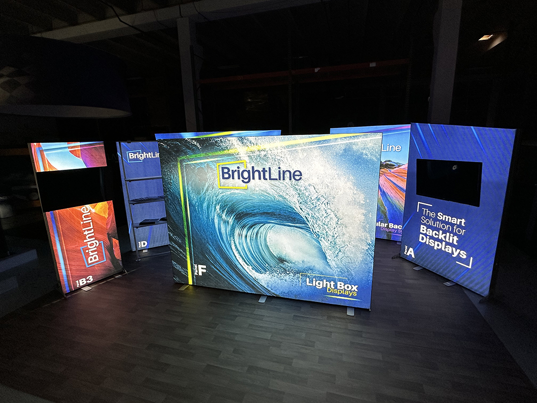 BrightLine Backlit Wall with Case-to-Counter Exhibit Kit P13 ...